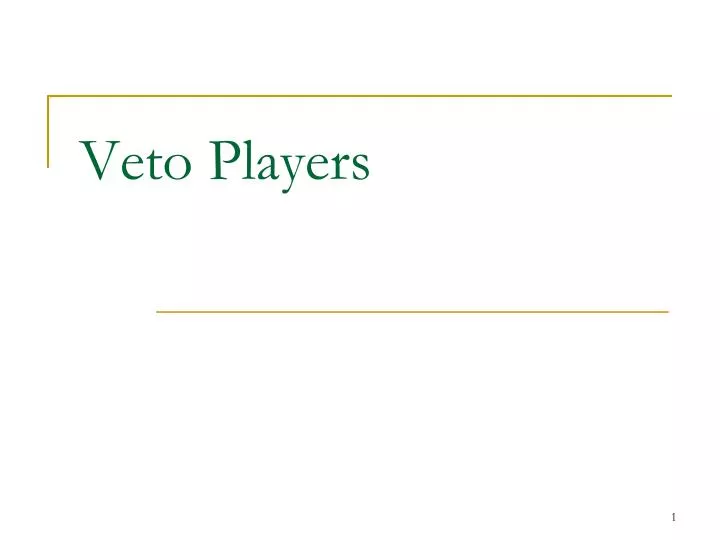 veto players
