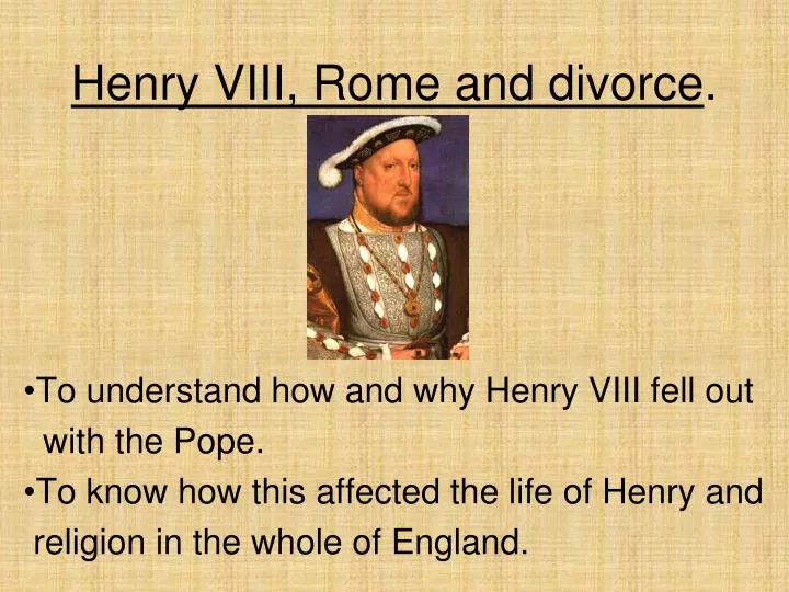 henry viii rome and divorce