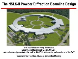 The NSLS-II Powder Diffraction Beamline Design