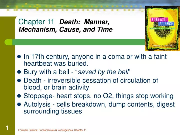 chapter 11 death manner mechanism cause and time