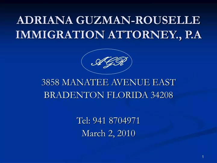 adriana guzman rouselle immigration attorney p a