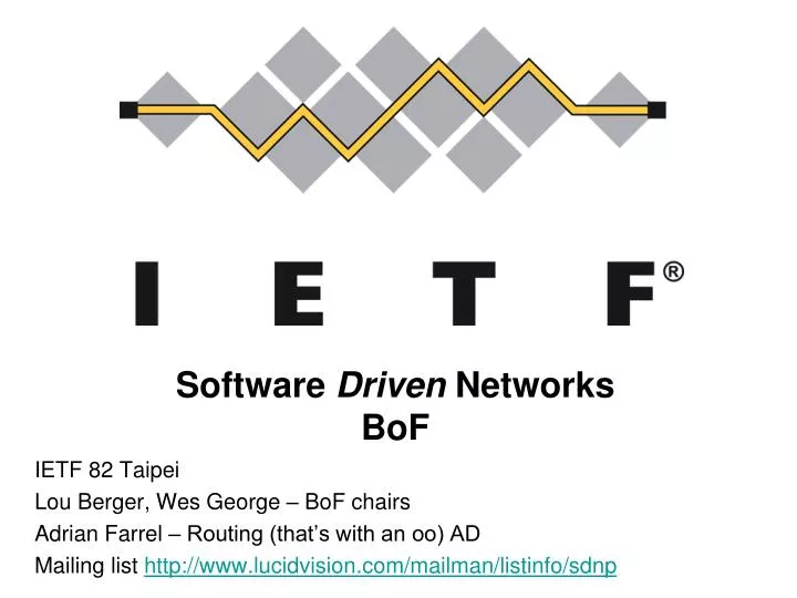 software driven networks bof
