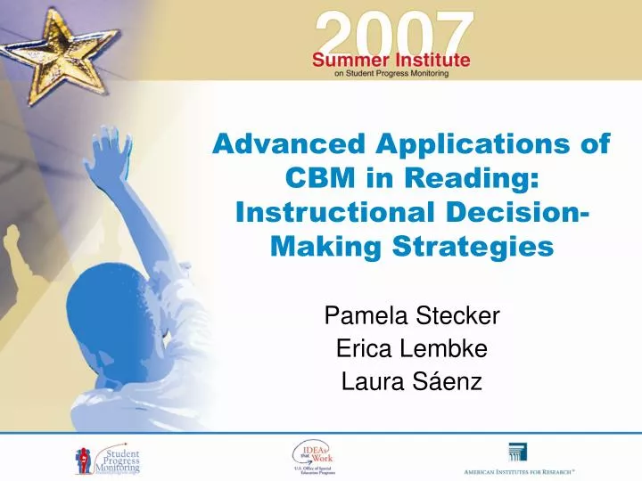 advanced applications of cbm in reading instructional decision making strategies