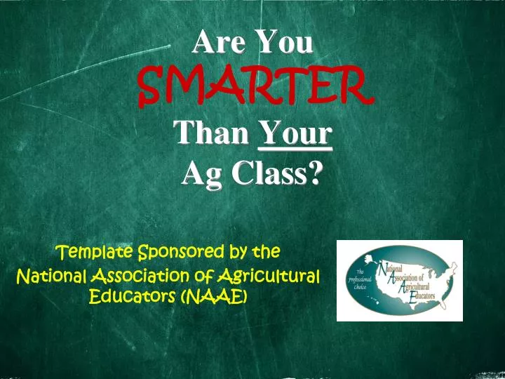 are you smarter than your ag class