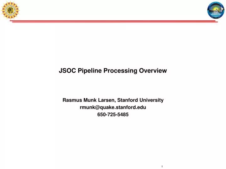 jsoc pipeline processing overview