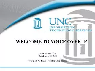 WELCOME TO VOICE OVER IP