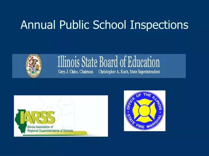 annual public school inspections