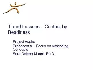 tiered lessons content by readiness
