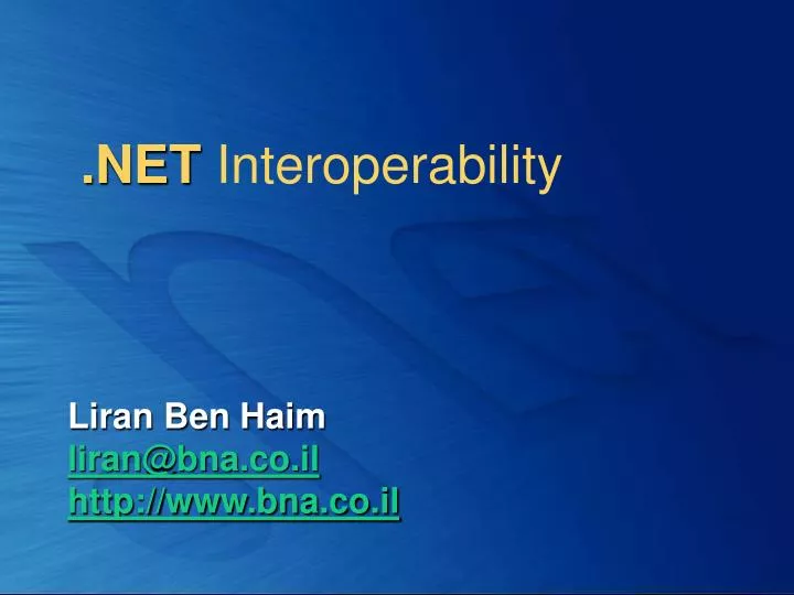 net interoperability