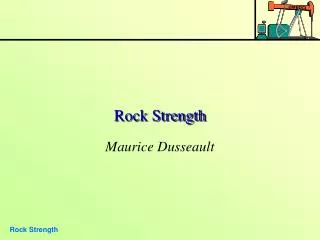 Rock Strength