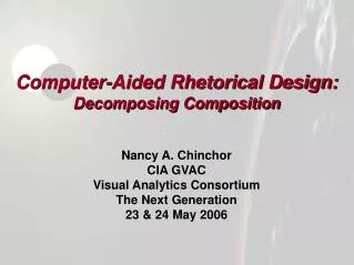 Computer-Aided Rhetorical Design: Decomposing Composition