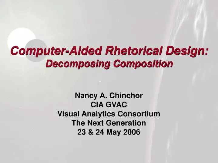 computer aided rhetorical design decomposing composition
