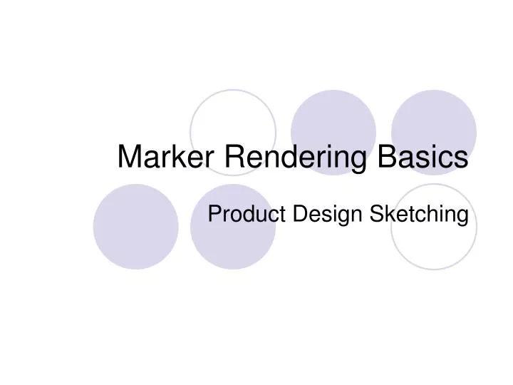 marker rendering basics