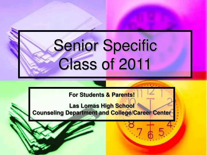 senior specific class of 2011
