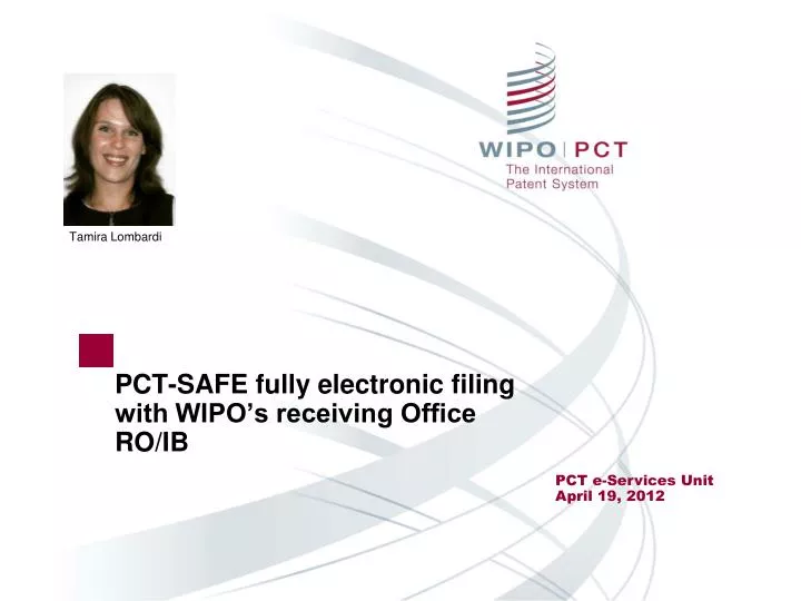 pct safe fully electronic filing with wipo s receiving office ro ib