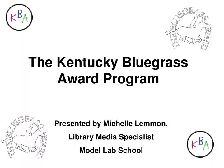 the kentucky bluegrass award program
