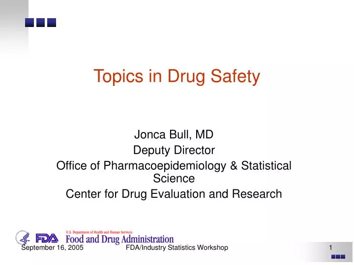 topics in drug safety