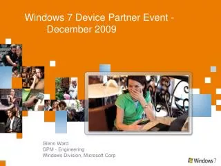 Windows 7 Device Partner Event - December 2009