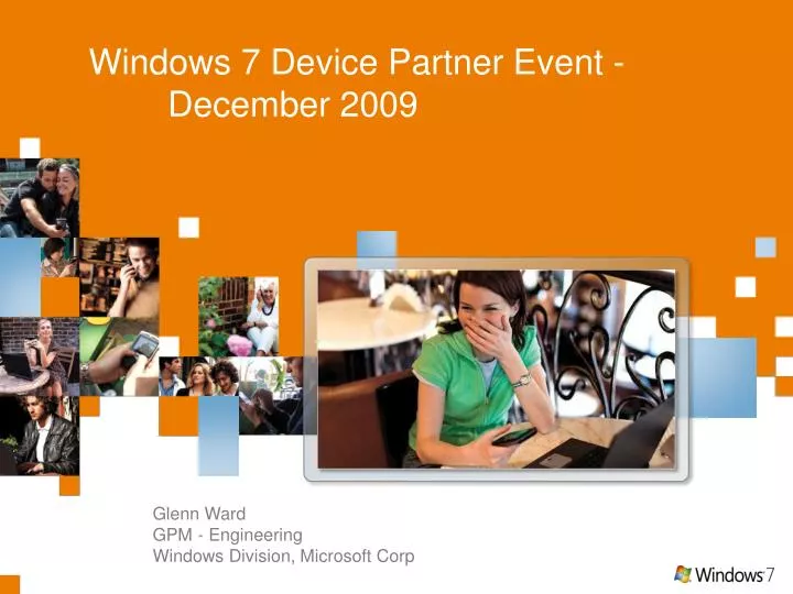 windows 7 device partner event december 2009