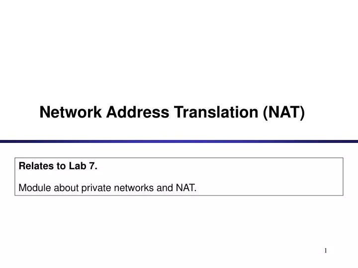 network address translation nat