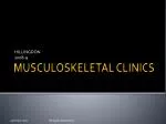 MUSCULOSKELETAL CLINICS - slide 1