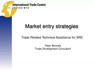 Market entry strategies