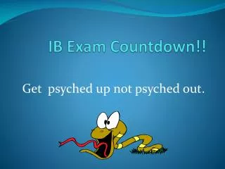 IB Exam Countdown!!