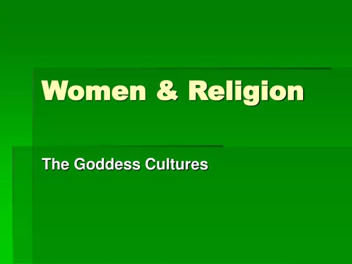 women religion