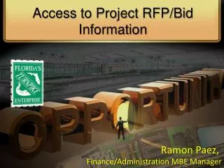 Access to Project RFP/Bid Information