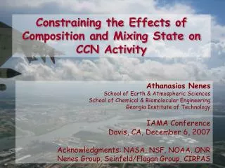 Constraining the Effects of Composition and Mixing State on CCN Activity