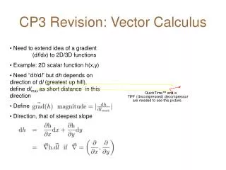 CP3 Revision: Vector Calculus