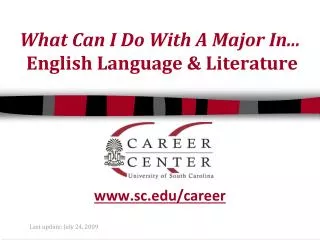 What Can I Do With A Major In... English Language &amp; Literature