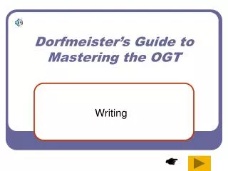 Dorfmeister’s Guide to Mastering the OGT