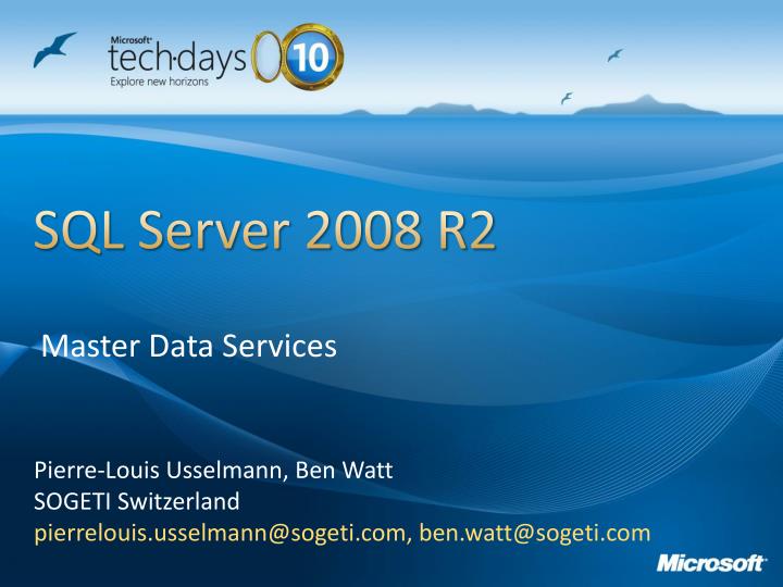 sql server 2008 r2