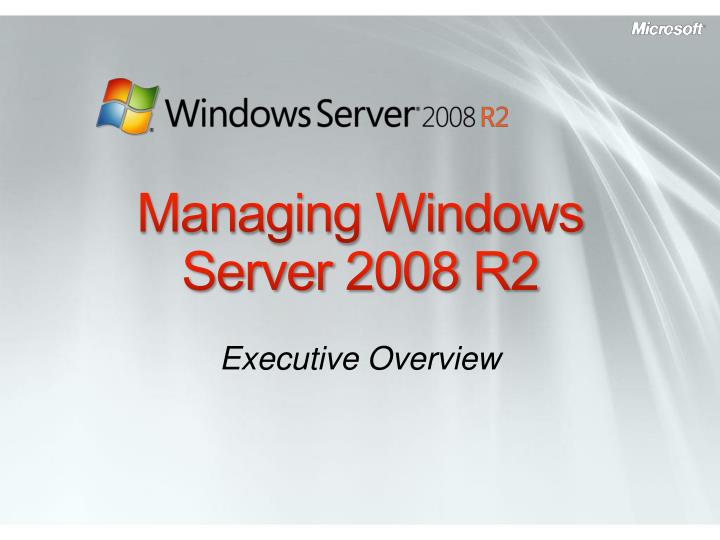 managing windows server 2008 r2