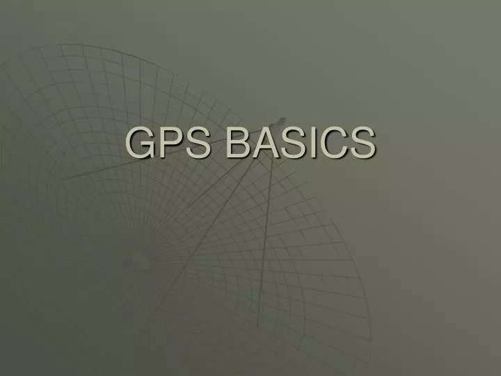 gps basics