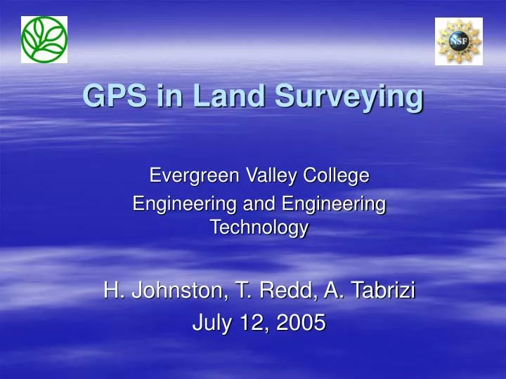 gps in land surveying