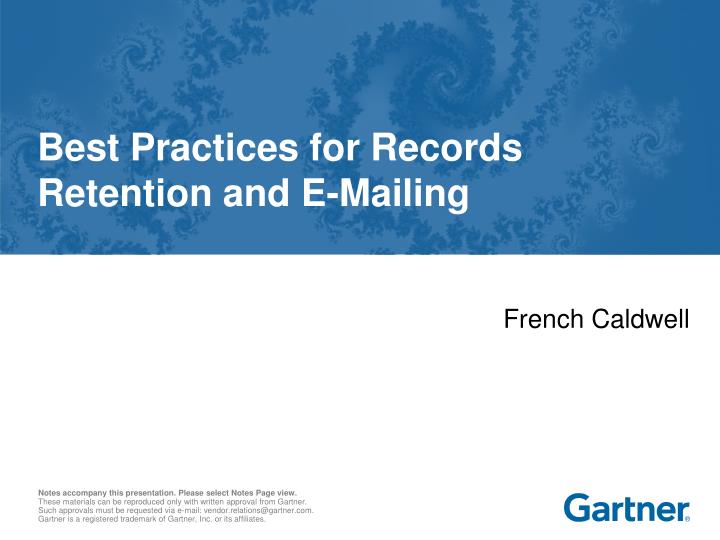 best practices for records retention and e mailing