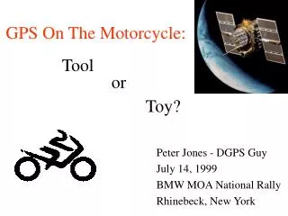 GPS On The Motorcycle: