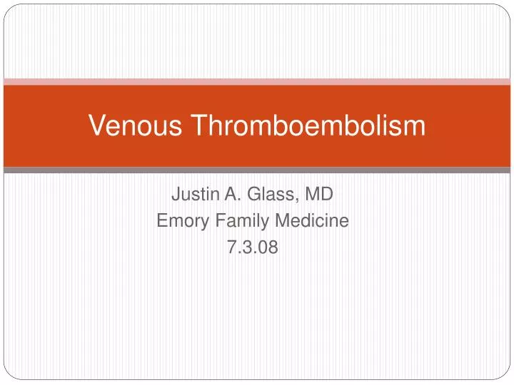 venous thromboembolism