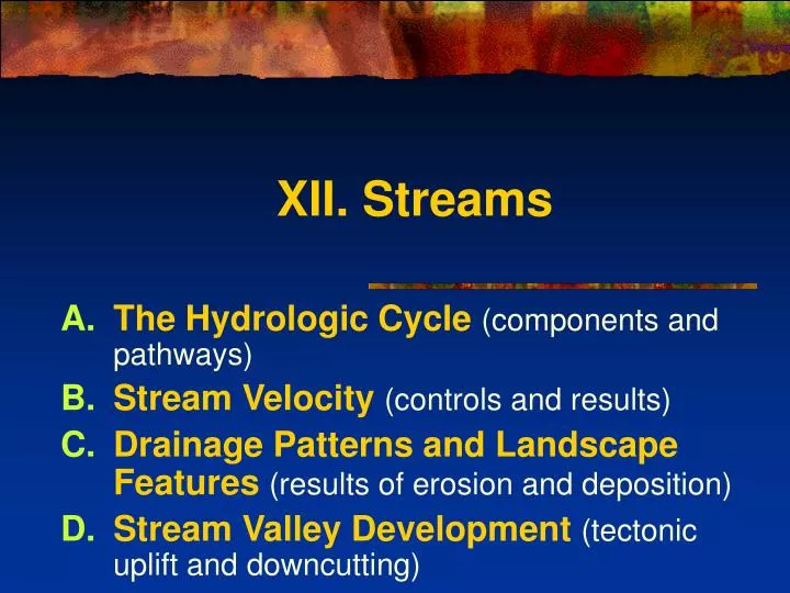 xii streams