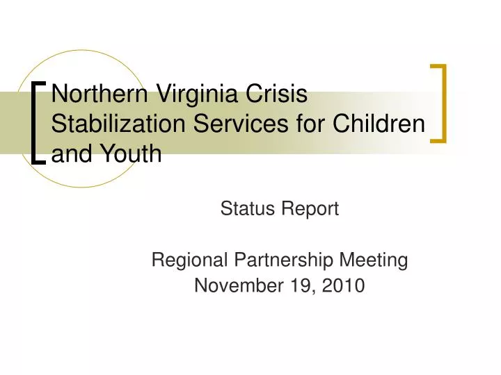 northern virginia crisis stabilization services for children and youth