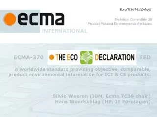 Ecma/TC38-TG3/2007/002