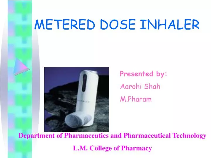 metered dose inhaler