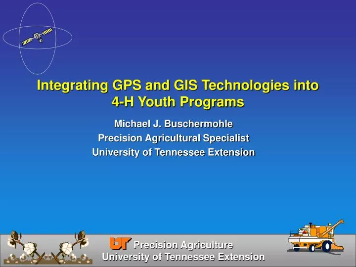 integrating gps and gis technologies into 4 h youth programs