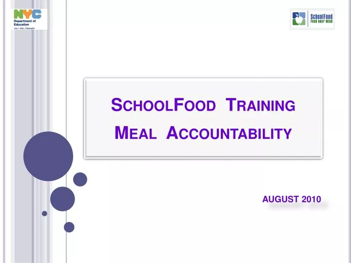 schoolfood training meal accountability