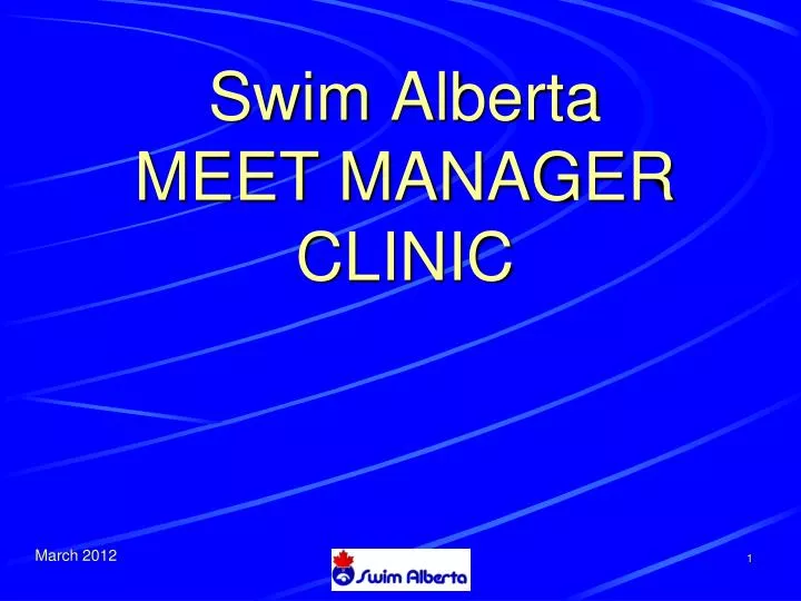 swim alberta meet manager clinic