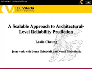 A Scalable Approach to Architectural-Level Reliability Prediction