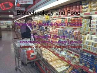 Biotechnology and Food