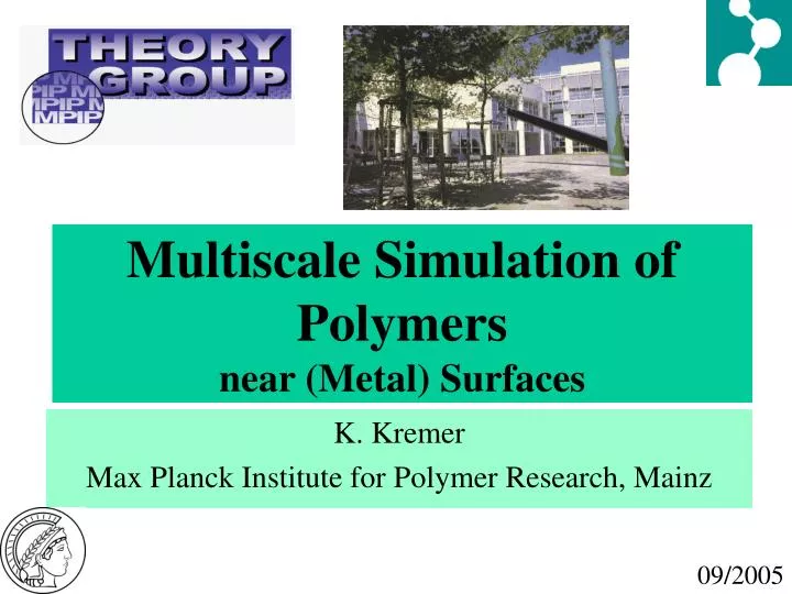 multiscale simulation of polymers near metal surfaces